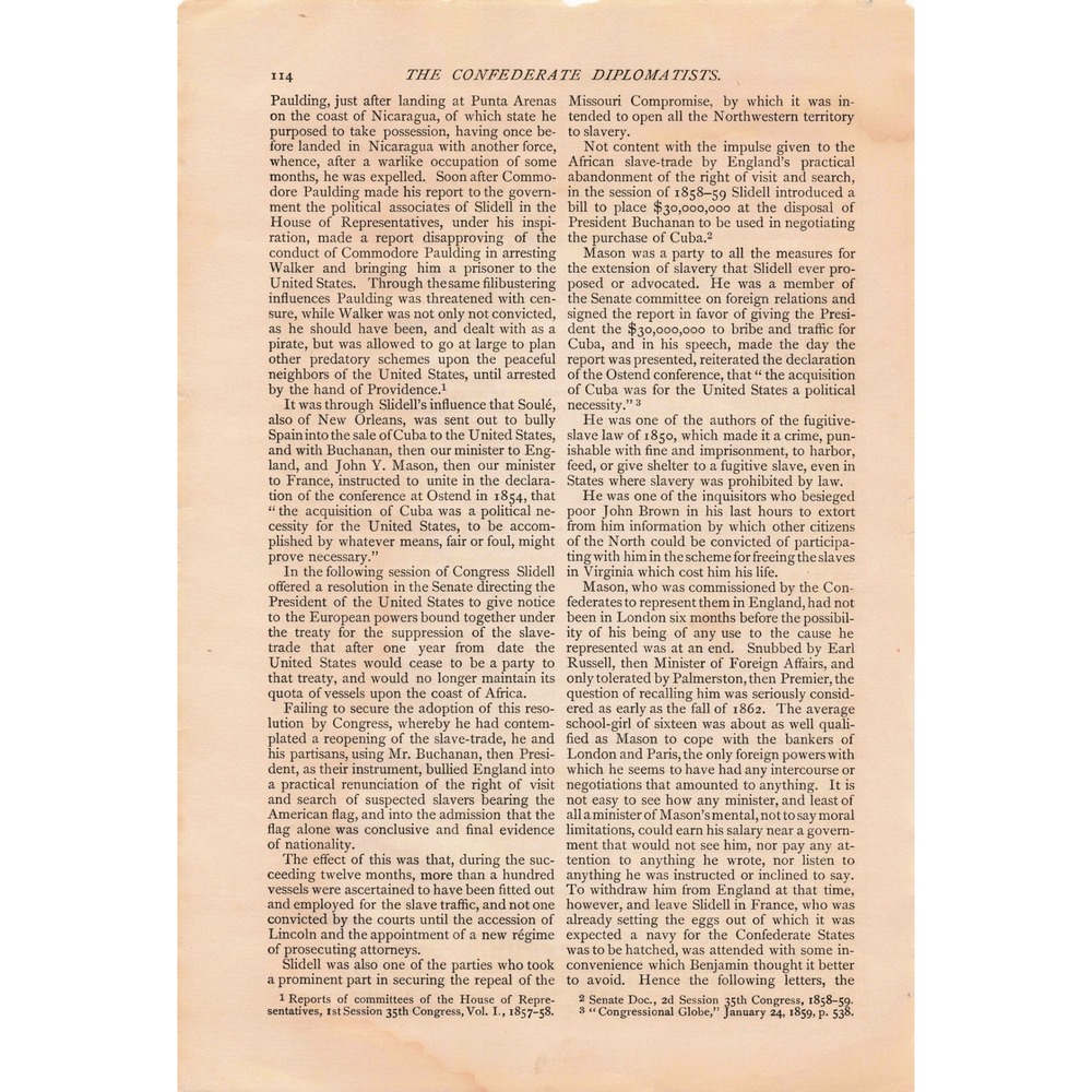 1891 Confederate Diplomatists Shirt of Nessus John Bigelow Civil War Essay - Picture 2 of 2